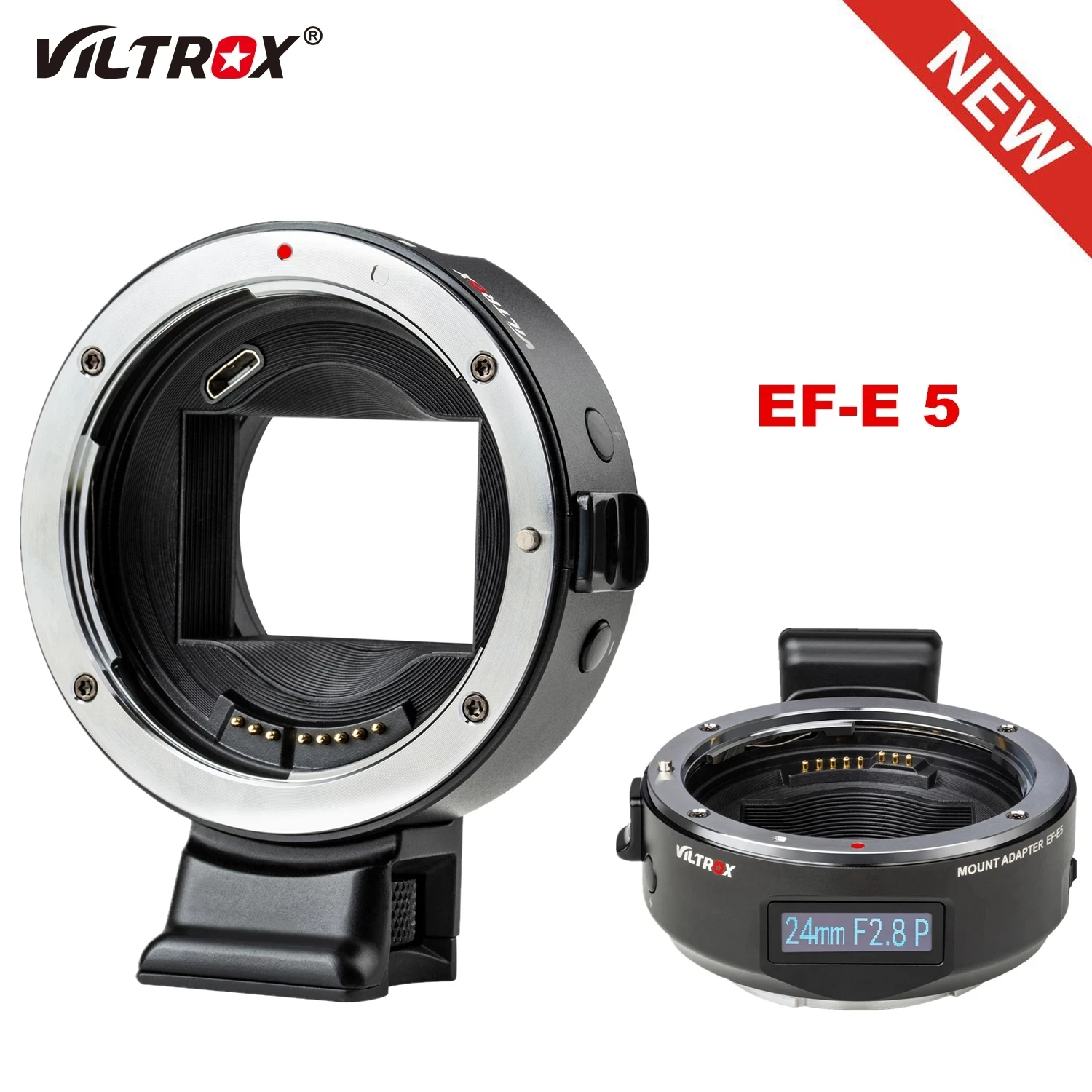 Viltrox EF-E5 Авто интеллектуального автофокуса кольцо-адаптер для объектива камеры OLED дисплей полный кадр цифровой однообъективной зеркальной Canon EOS EF EF-S Sony E крепление