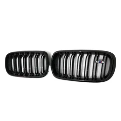 Porbao авто фары черный двойная линия автомобиля Передняя решетка для X5/F15