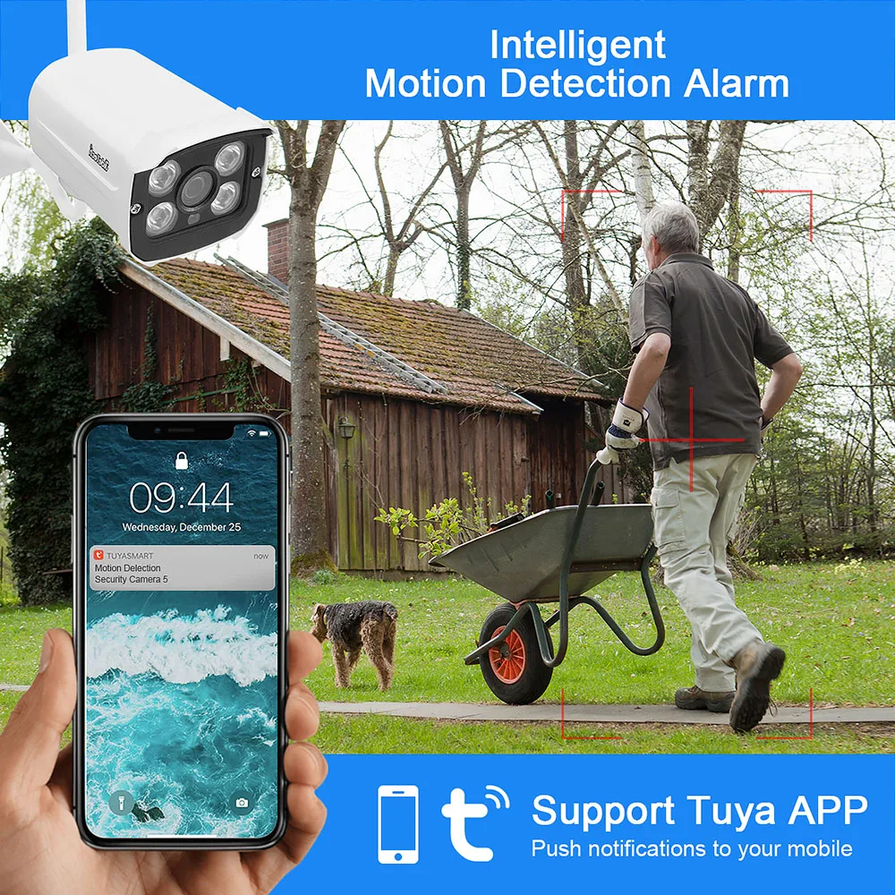 JideTech 1080p CCTV NVR KIT Home Wireless Security Surveillance Camera Wireless CCTV Kit WIFI Camera System