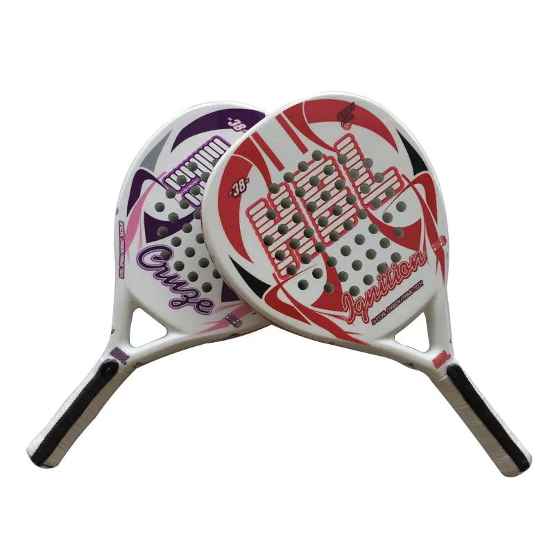 
 Высококачественная теннисная ракетка EVA из углеродного волокна на заказ, ракетка для пляжа, прочная, хорошая стабильность, пляжный падель  