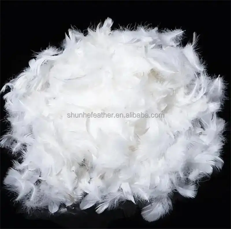 Factory Direct Sales 5-8cm Washed White Goose Feather
