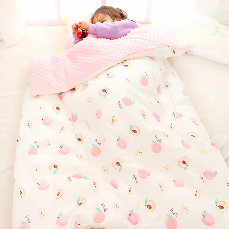 Baby bean blanket baby nursery nap quilt autumn and winter thickened four seasons take off the bile style summer baby blanket