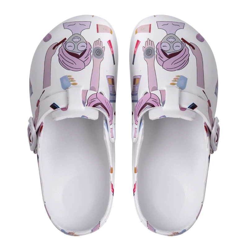 women print nurse shoes 2021 fashion wholesale custom medical slippers high quality waterproof