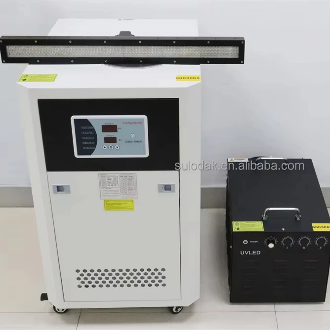 60030 water cooling uv led curing system 5500W 395nm led lamp for flatbed printer uv curing