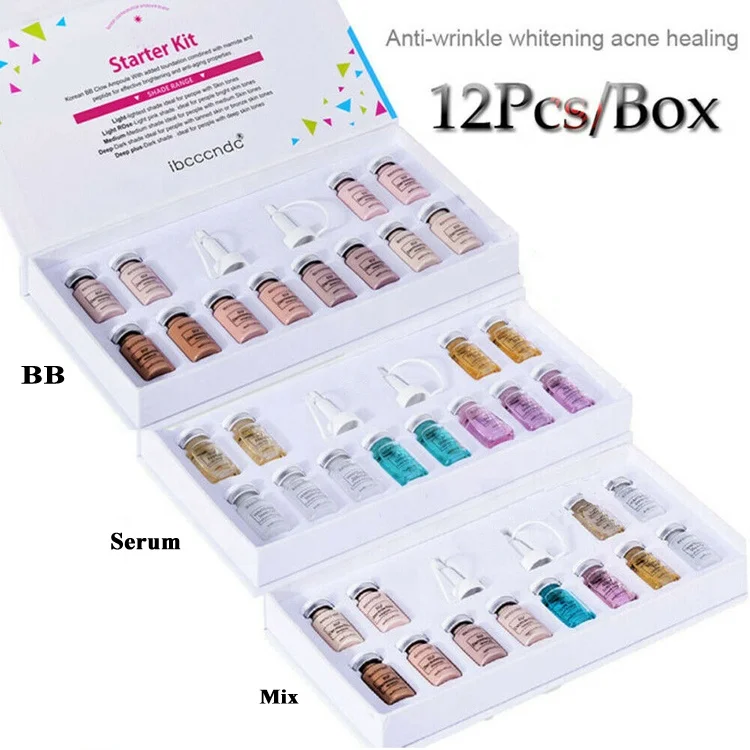 Private label Korea genuine Semi permanent  microneedling serum stayve repair cream Meso BB makeup kit