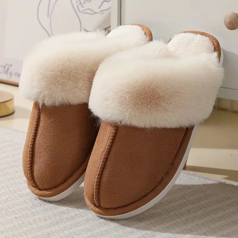 Hot selling big size slippers wholesale non-slip fashion fur  most popular in slides slippers