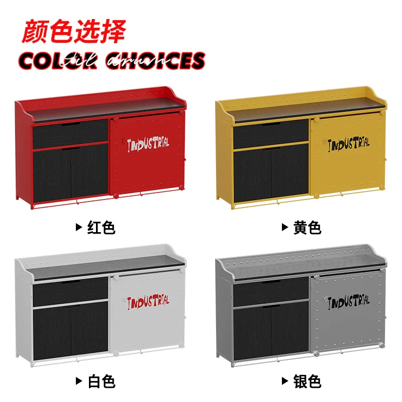Iron Loft Sideboard Creative Wall Industrial Style Tea Kitchen Locker Storage Cabinet
