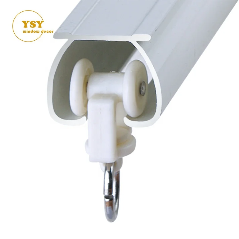 High Quality Smoothy Hanging Drapery Railing Rod Track Gliders System Curtain Rails Aluminum