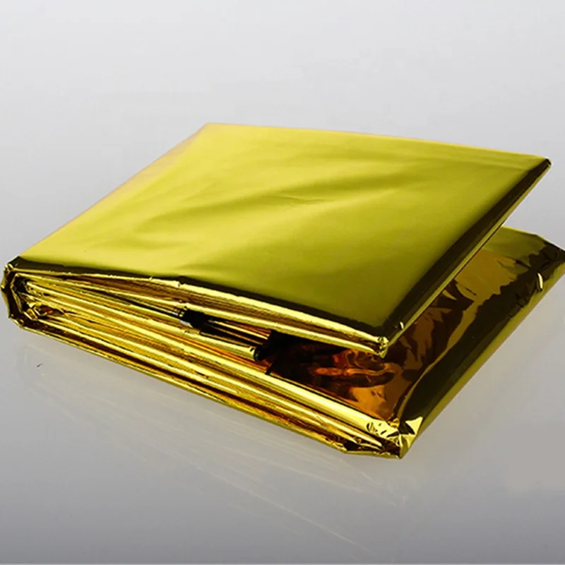 Manufacturer supplier two colors foil survival folding first aid emergency rescue blanket