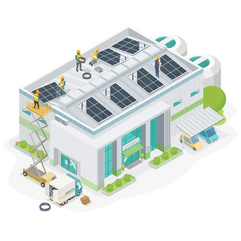 Sunway Solar Lifepo4 Battery 30kw Hybrid Industrial Commercial Container Energy Storage System