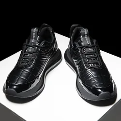 Waterproof Casual Shoose Men Classic Running Sneakers Fashion Pu Upper Keep Warm Winter Shoes For Men