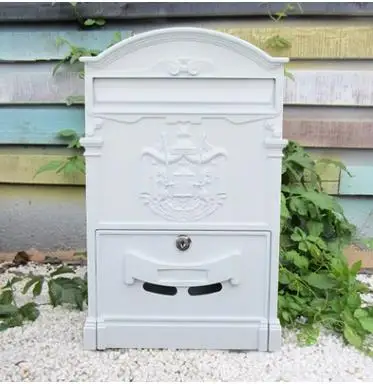 zhenzhi Outdoor mailbox retro European aluminum alloy wall - mounted mailbox