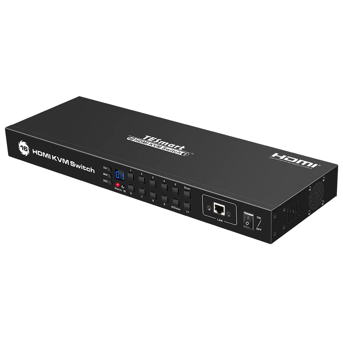 
TESmart USB2.0 16 Port HDMI IP KVM Switch support keyboard hotkeys control  (60697755454)
