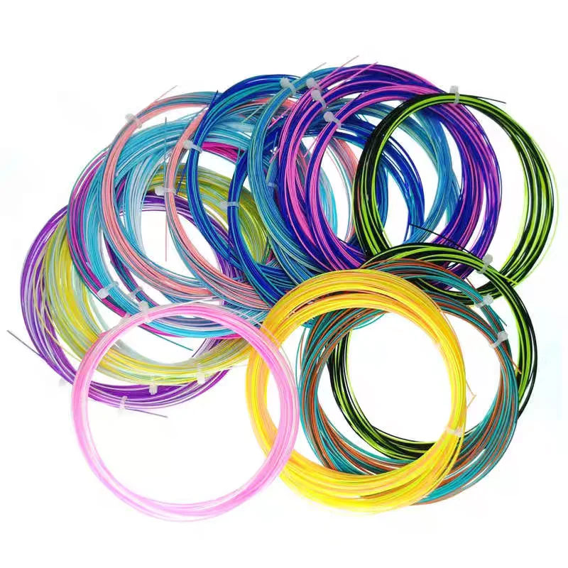 10M Durable Nylon Racquet Replacement Lines High Elastic Badminton Training String Wire 5 Color Options Accessory Badminton