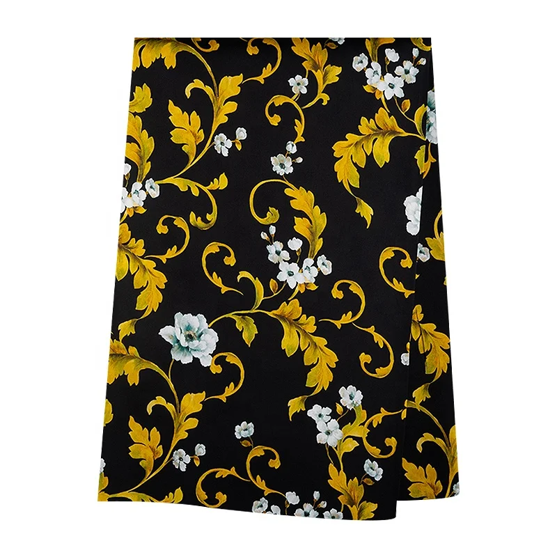 Tongyixin Silk satin design digital print fabric 2022 new fashion women dress pajama silk printed 16/19mm silk charmeuse blouses