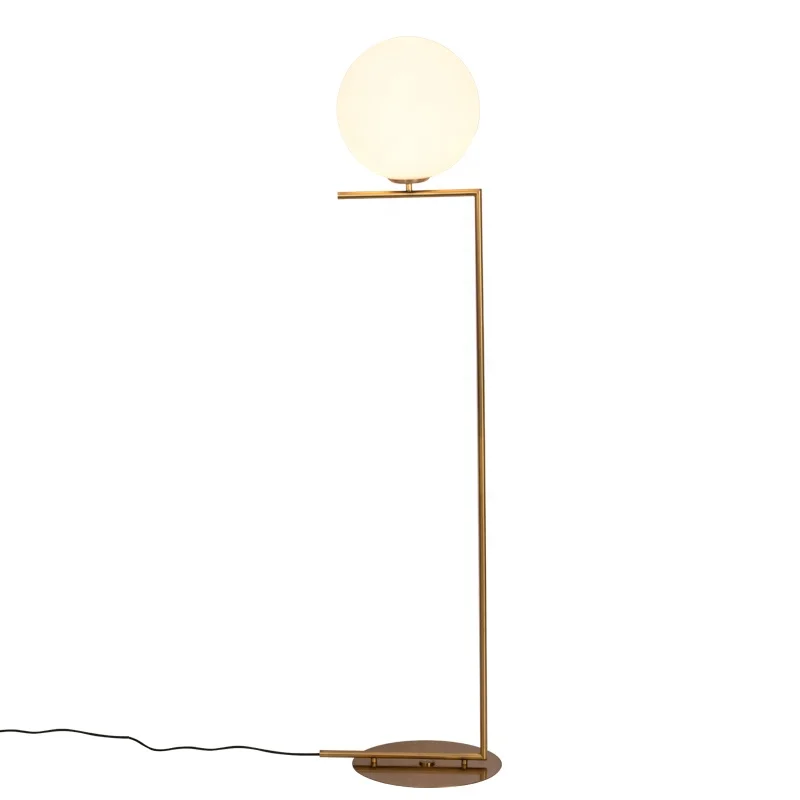 
Cheap New Brightness simple style glass ball E14 floor lamp 