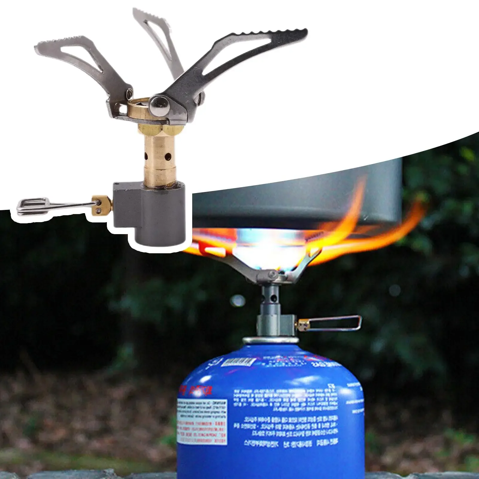 Портативная мини газовая плита походная сверхлегкая печь для пикника уличная горелка приготовления пищи на открытом воздухе