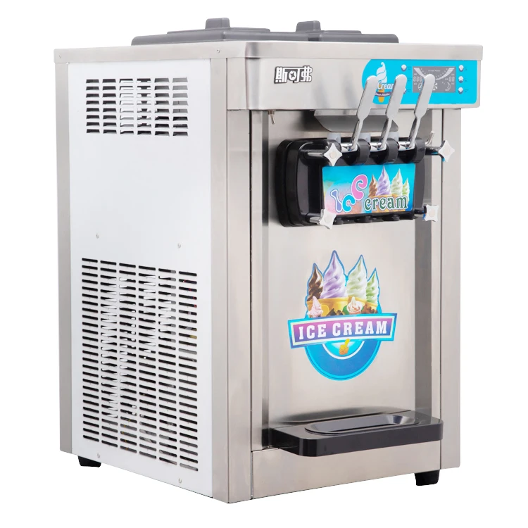 Домашняя настольная Коммерческая Автоматическая конусная машина для приготовления мягкого мороженого для закусок