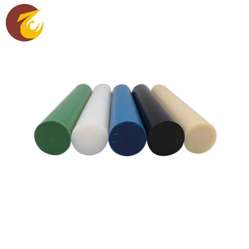 Inexpensive long life round 6mm-400mm thickness customized color threaded nylon rod