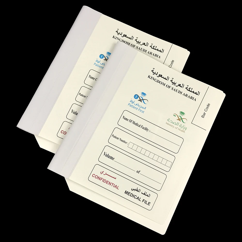 
Eco-Friendly Plastic Medical File Folder With Two Plastic Fasteners And Transparent Inner Pocket Hot Sale In Middle East 
