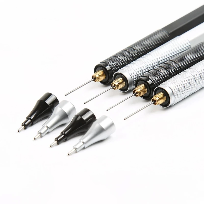 Mechanical Pencil 0.3/0.5/0.7/0.9/2.0mm Low Center of Gravity Metal Drawing Special Touch Pencil Office School Writing Art