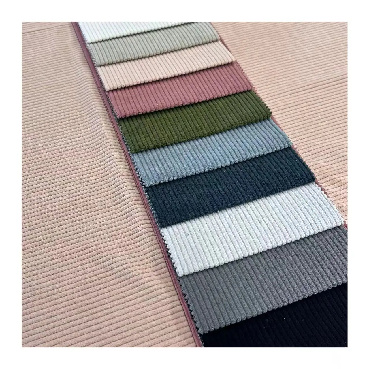 New Arrival Velboa Fabric 100%Polyester Solid Color Super Soft Stripe Velvet Upholstery Fabric For Sofas And Furniture