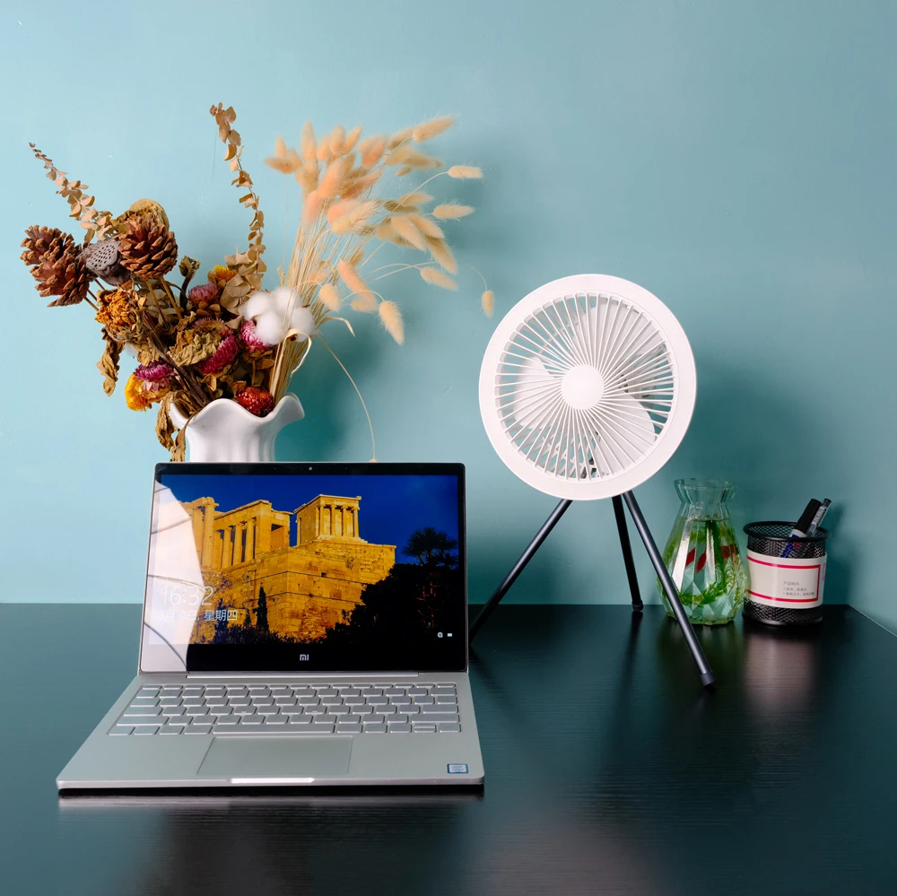 Camping Power Bank Fan Mini Flexible Portable Electric Hanging Rechargeable Solar Fan Tripod Fan Outdoor Tent Camping