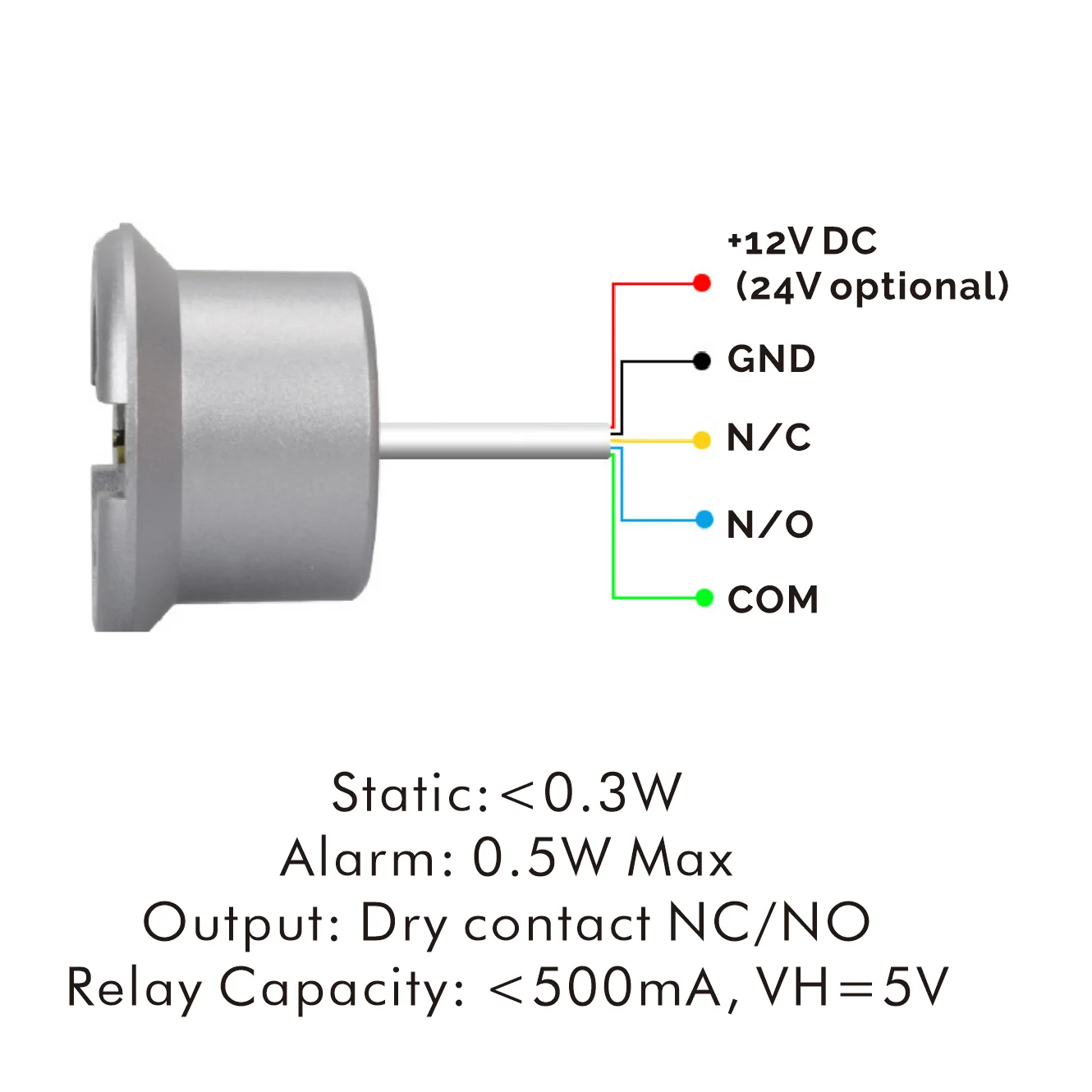 12/24V DC  Water leak detector auto shut off wired water leak sensor