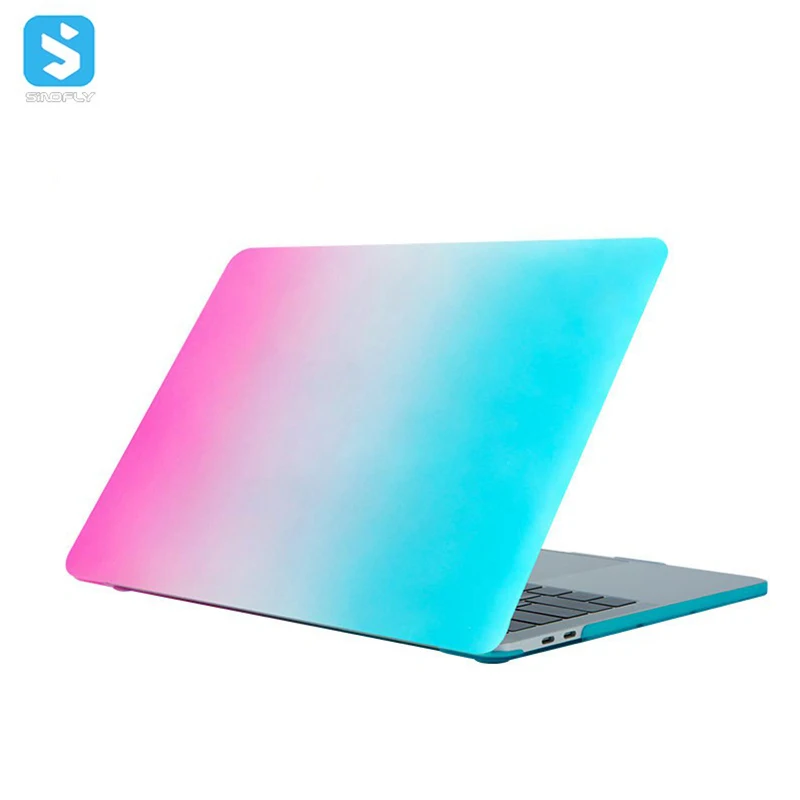 Hot Selling Slim ShockProof Hard Shell Rainbow PC Protective Laptop Case For Macbook Pro 16 A2485