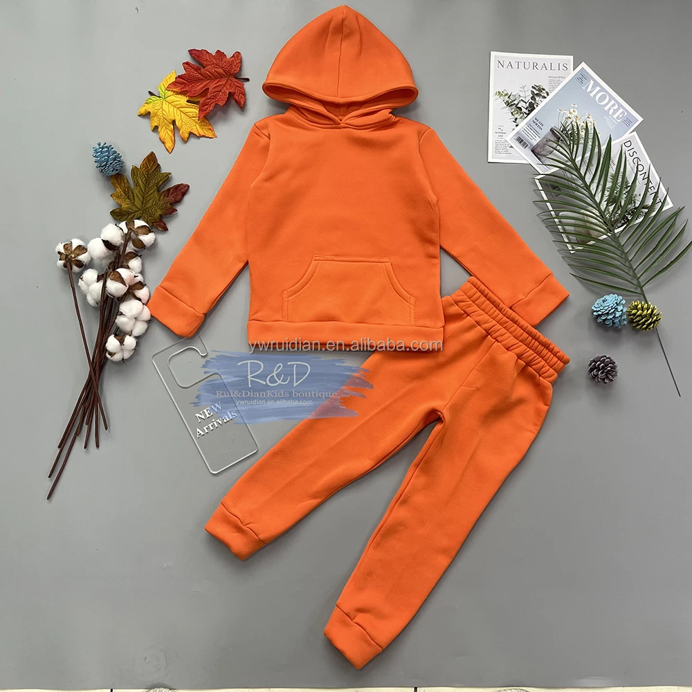 Готов к отправке, Заводские продажи, детский осенний повседневный костюм с индивидуальным логотипом, хлопковые комплекты, Детские комплекты из двух предметов, детская одежда