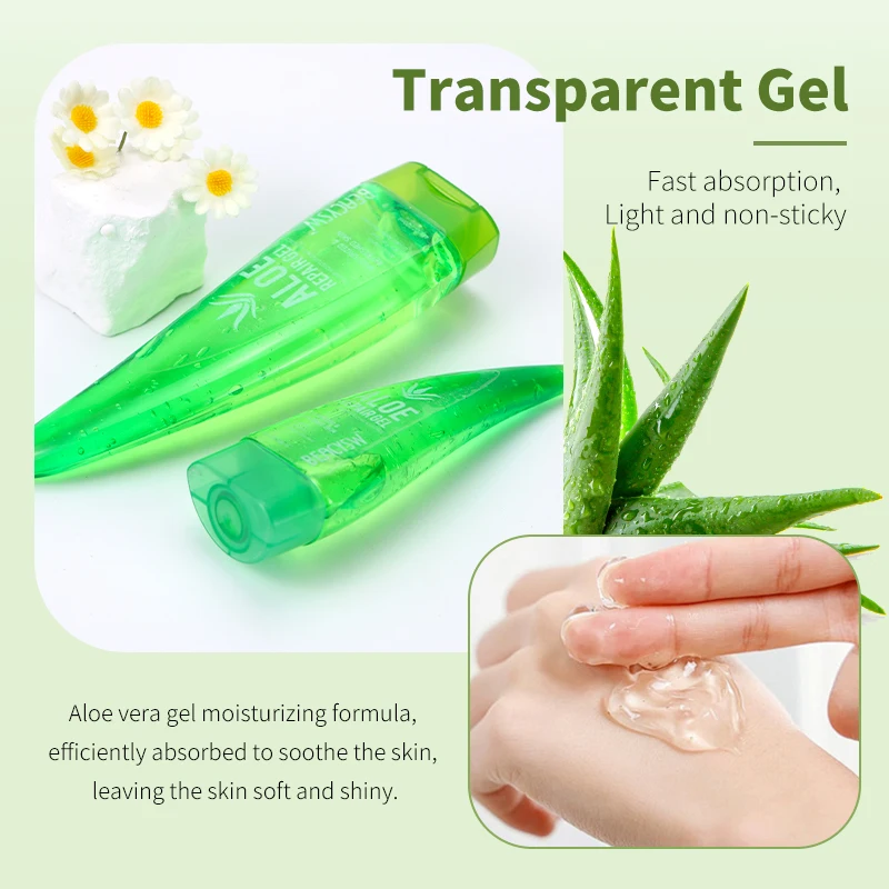 Private Label Brightening Gel Aloe Vera Face Cream Natural Aloe Vera Gel