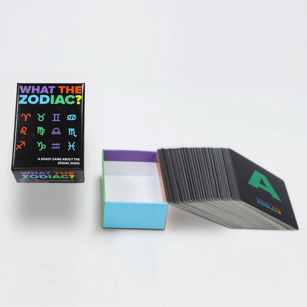 Manufacture Printed Couples Adult Zodiac Matching Games Drinking Cards Deck Custom Funny Truth Or Dare Card Game