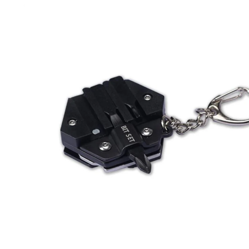 Camping Outdoor Survival Tool Keychain Key Ring Chain Folding Knife EDC Coin Knife Bottle Opener Mini Coin Folding Knife