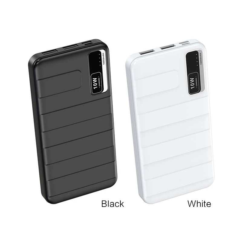 Best gifts CE FCC portable charger power bank 10000mah ABS plastic support logo custom power banks with digital power display