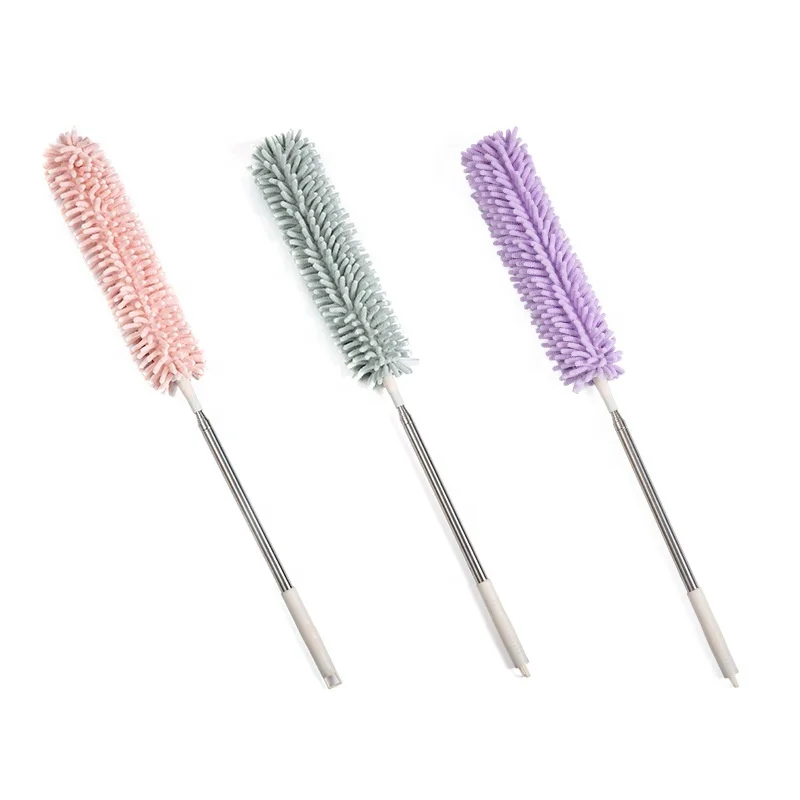 Adjustable Stretch Extend Microfiber Duster Household Dusting Brush Car Office Cleaning Kitchen Tools