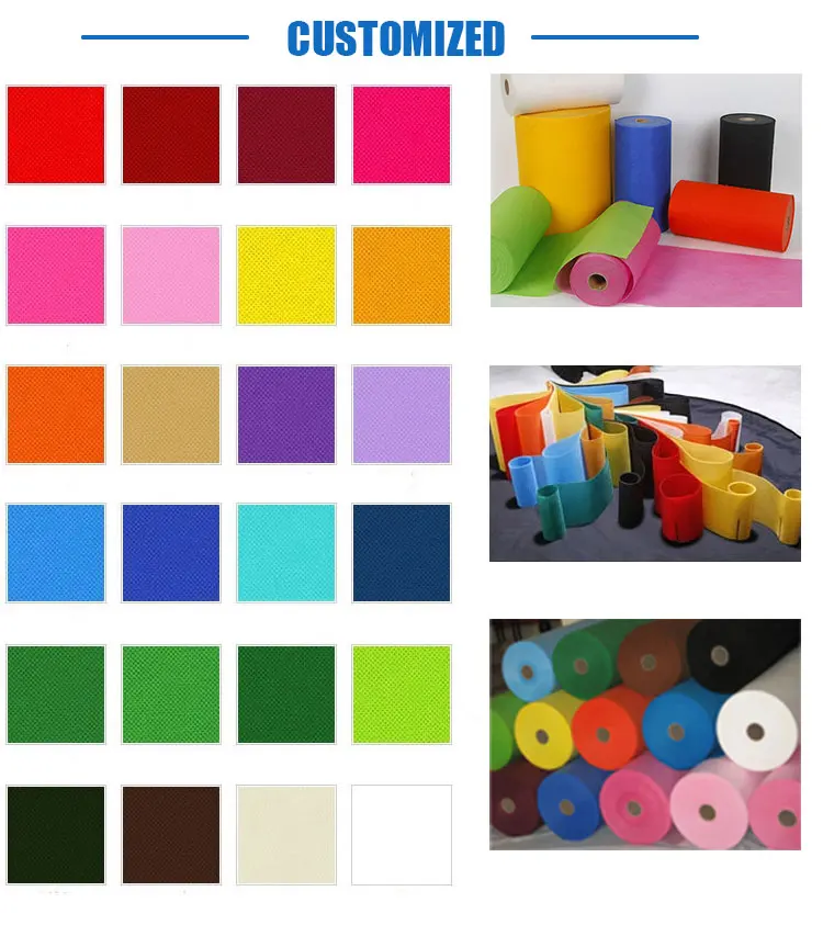 Custom Cheap 100% Recycle Polyester Non Woven Fabric Recycled Non-woven fabric  rpet Spunbonded Non Woven Fabric