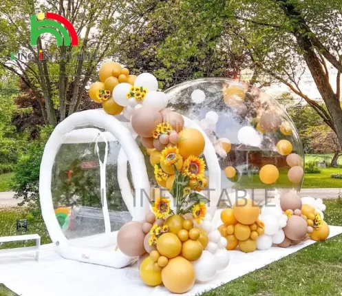 Hot sell Outdoor Transparent Inflatable Crystal Dome Bubble Tent Heated Inflatable Bubble House Tent