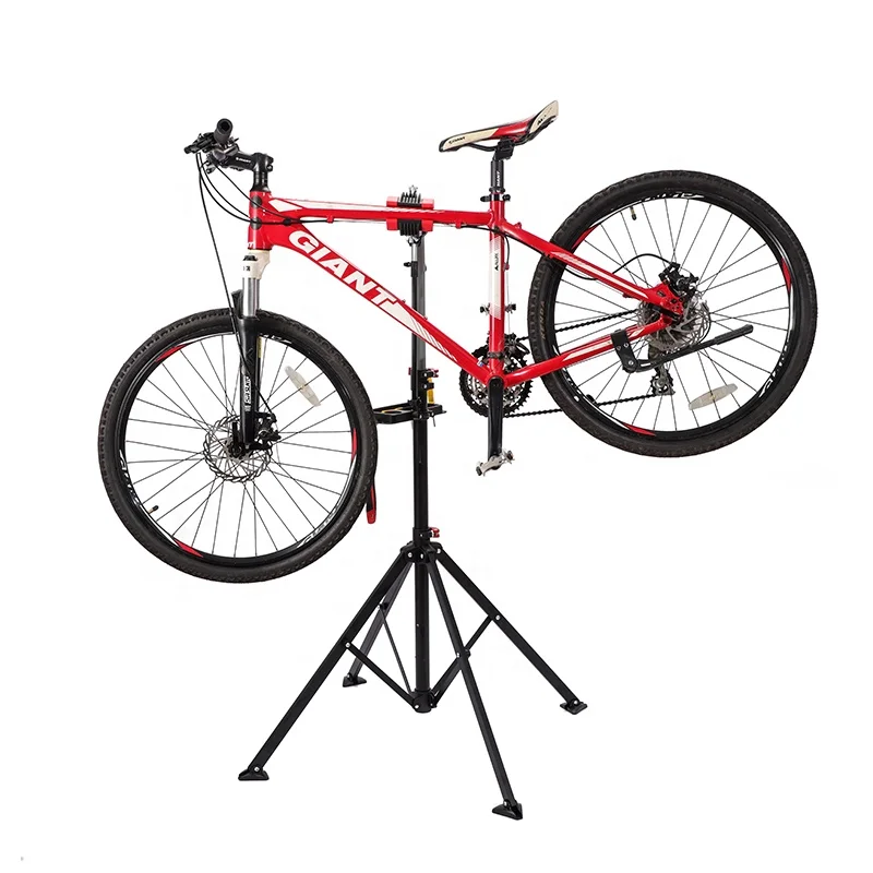 Home Mechanic Folding Black Adjustable Repair Bike Stand Workstand