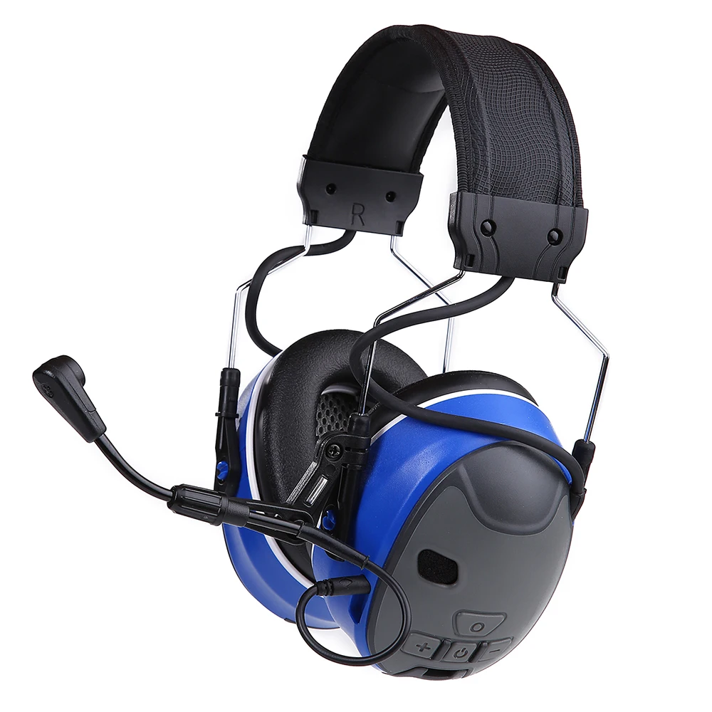 Hearing Protection safety helmet earmuff Bluetooth communication electronic headset