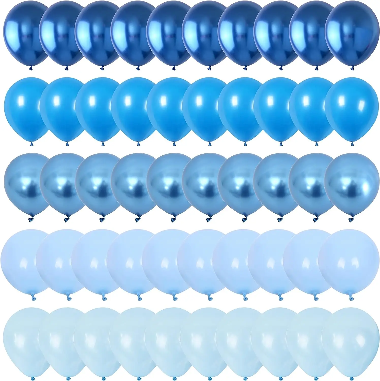 10 inch 50pcs globos blue series party decoration decor balloon latex balloons