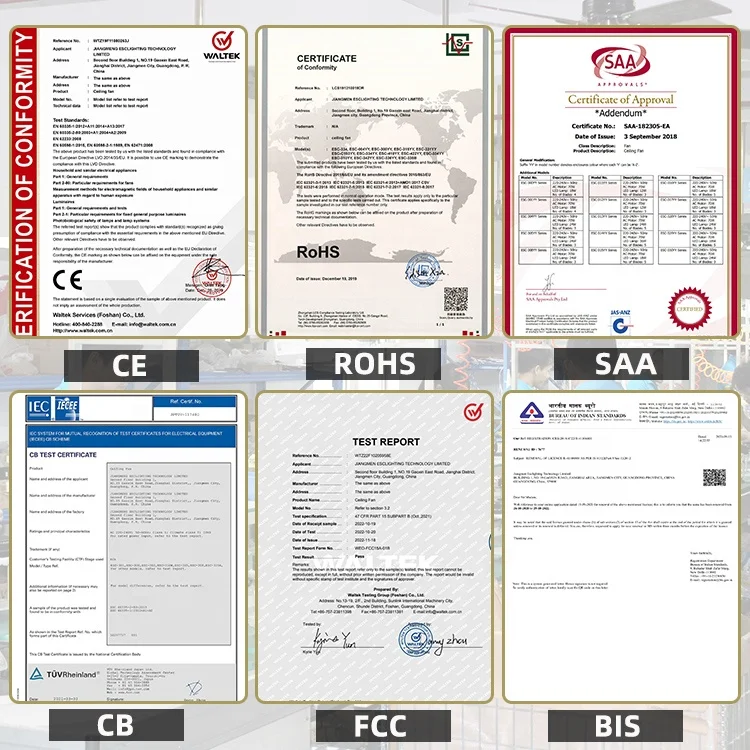 Wholesale Natural Style ABS 5 blades Decorative Ceiling Fan With Light