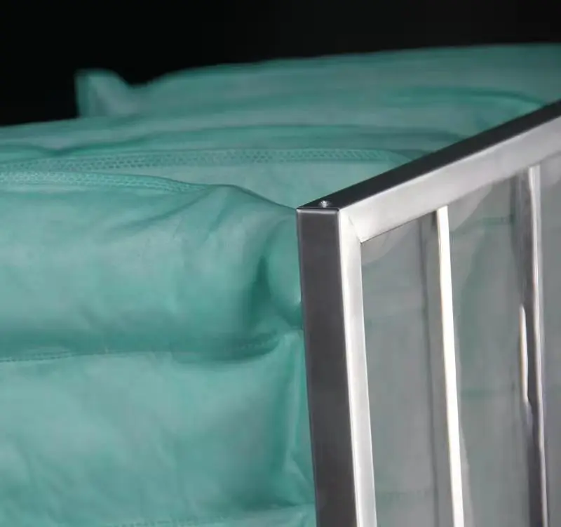 China Supply Big dust holding capacity synthetic medium efficiency bag pocket air