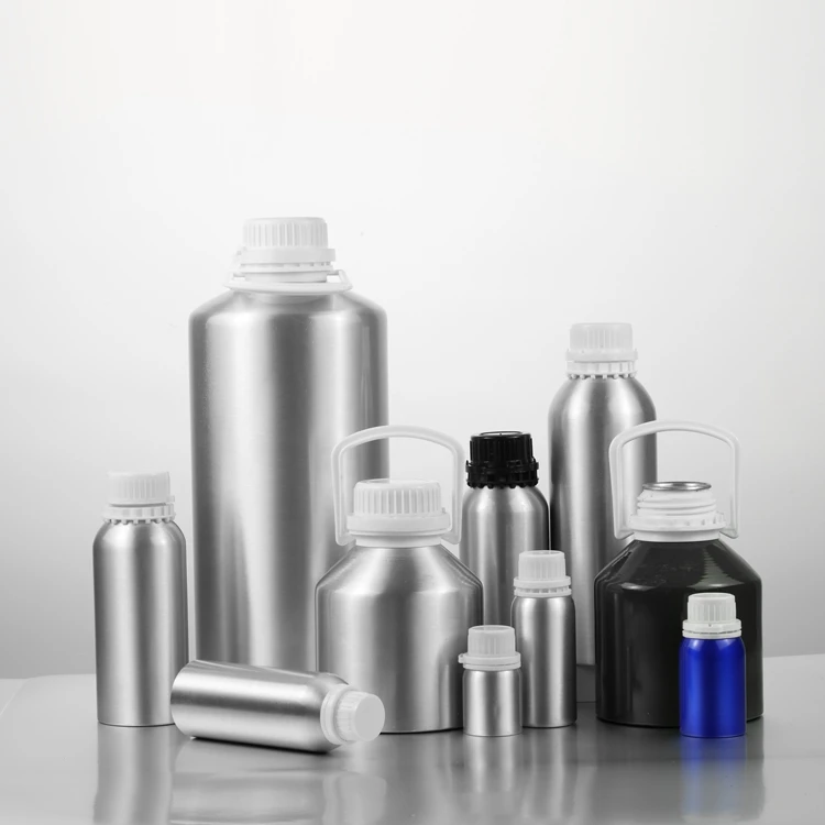 Wholesale 5000ml 6250ml Chemical Packaging Container Metal Water Bottle Black Engine Oil Bottle Aluminum Essential Oil Bottle