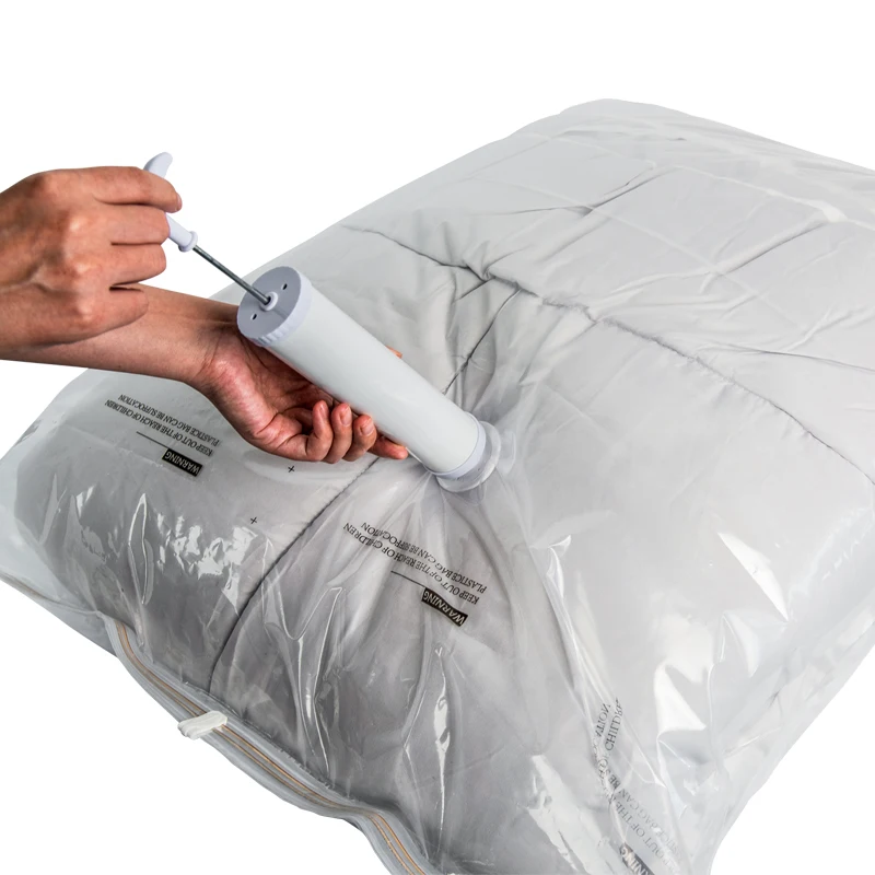 Portable High Quality Vacuum Zip lock Bags Packing For Clothes Storage Sealed Vacuum storage Bag