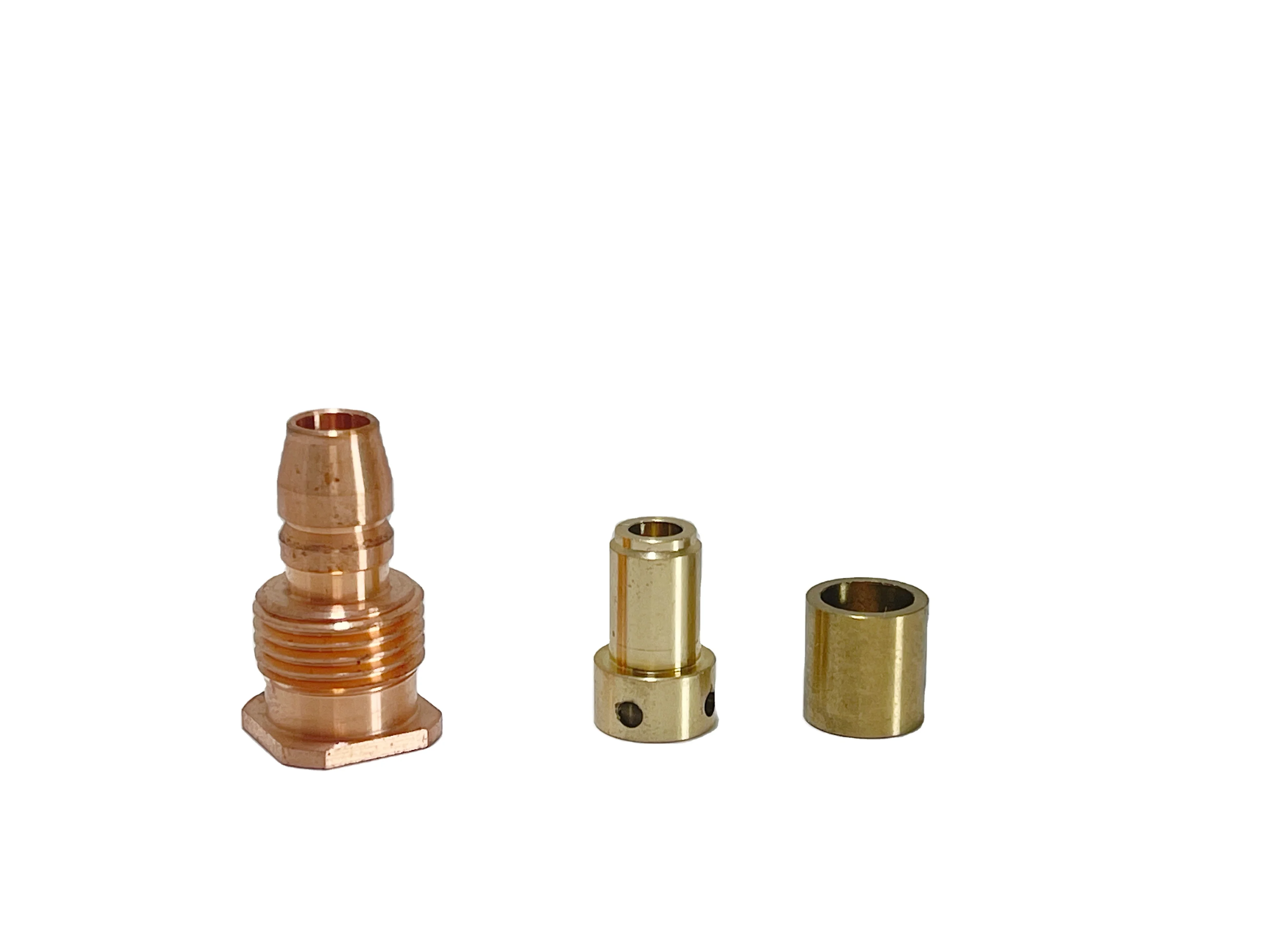 Custom precision cnc turn-mill machined Brass Shaft Plug Threaded Brass Rods brass cnc machining parts cheap cnc machining