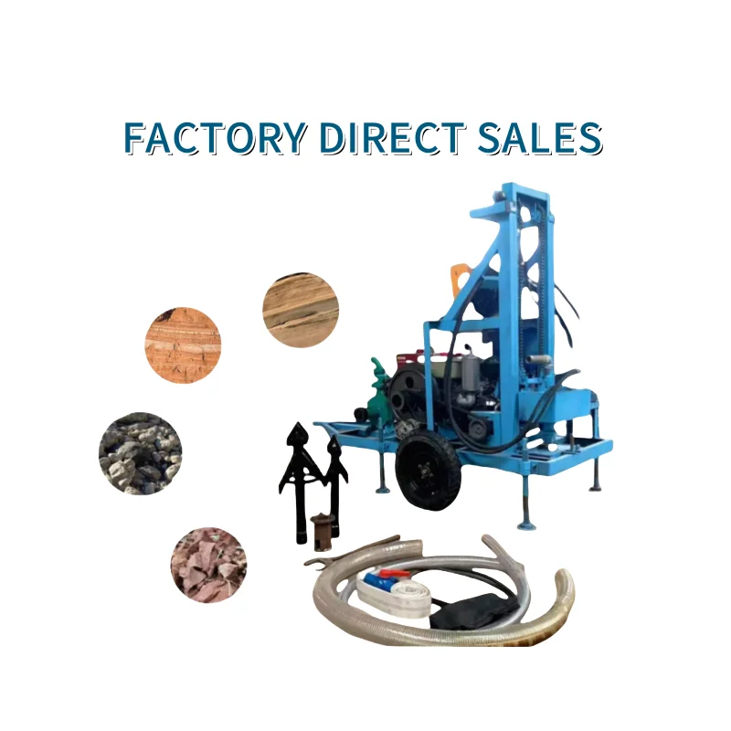 260m/360m/460m/560m Hydraulic crawler type borehole water well drilling machine rig mine drilling rig