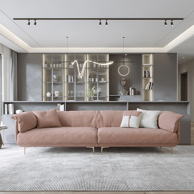 
Simple atmosphere modern fabric sofa home living room small apartment double seat natural latex technology fabric sofa 