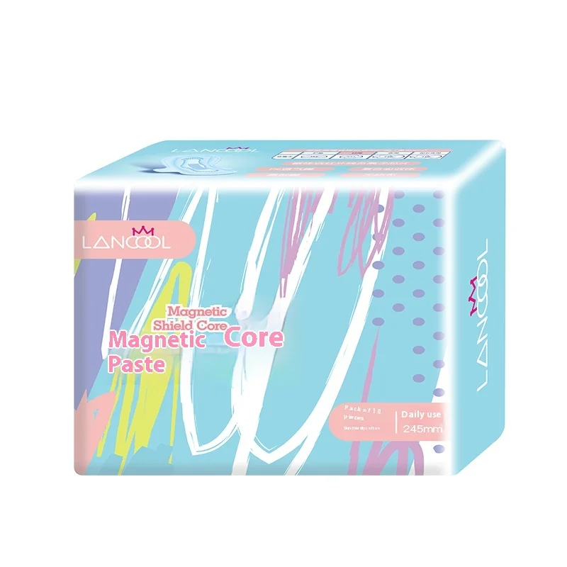 2024 New Design Suspend 3d Leakproof Sanitary Napkin Day Use 260mm Herbal Menstrual Pads Organic Cotton for Women