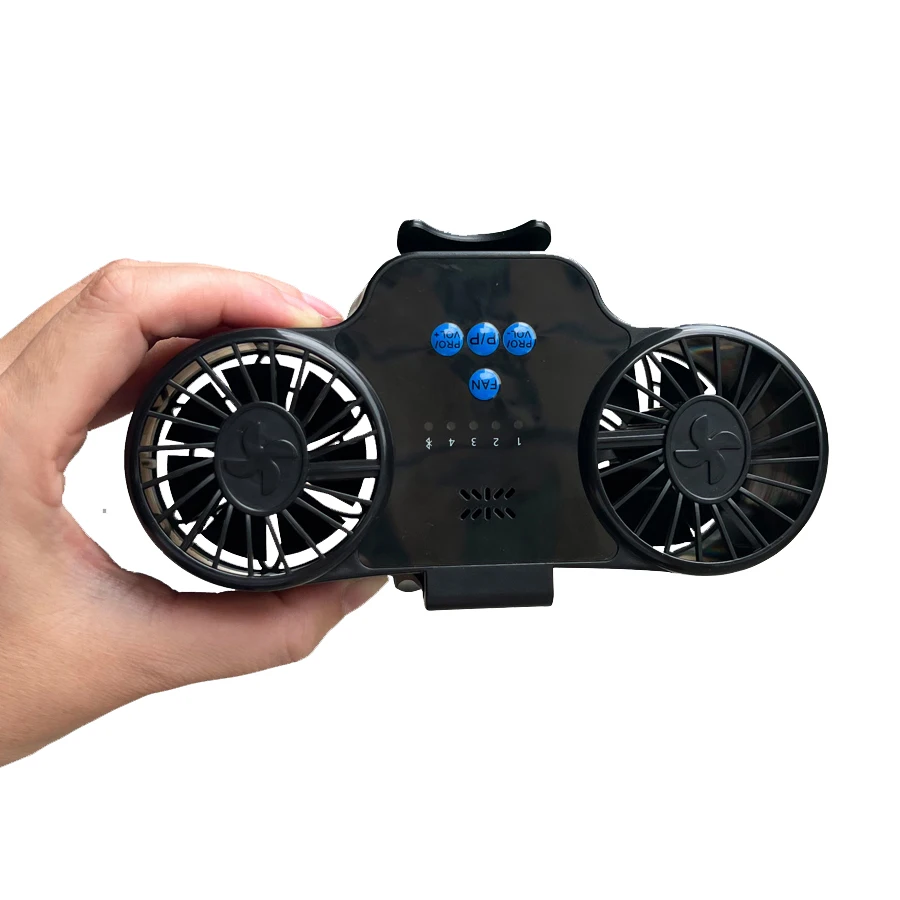 2024 Innovation Trend Multi functional Portable Waist Clip Fan Power Bank Rechargeable mini Fan With Bluetooth Speaker