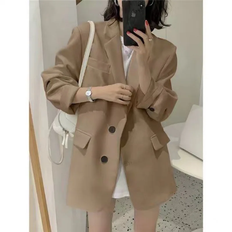 Womens Clothing Women Blazer Coat Spring Fall New Ladies High End Temperament Popular Suit